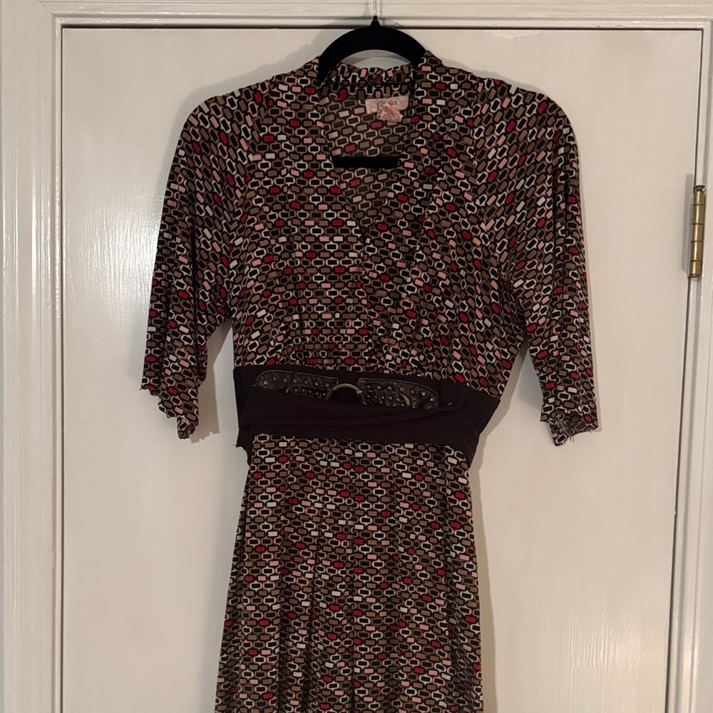 VINTAGE Candies Y2K Multi-Color Wrap Dress